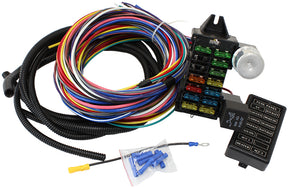 12 Circuit Universal Wiring Harness 14 Fuse 12V AF49-1501 - Aeroflow