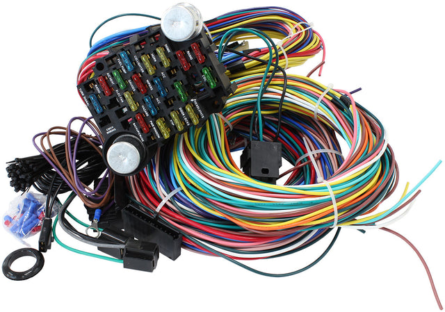 21 Circuit Universal Wiring Harness 21 Fuse 12V AF49-1502 - Aeroflow