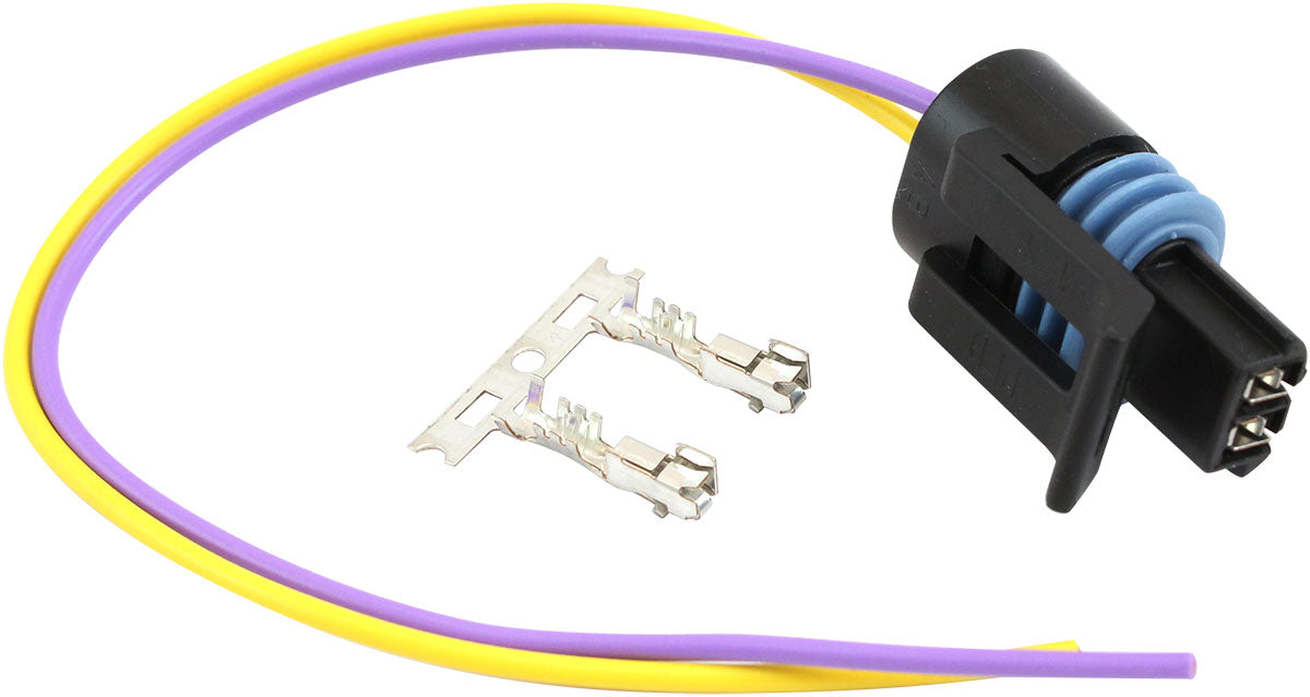 GM Black Multi Purpose 2 Pin Pigtail Plug Pins Ac Delco AF49-1599 - Aeroflow