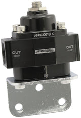Red Style Reg 1-11 PSI Adjustable Billet 1In 2 Out -8 ORB Ports AF49-3001BLK - Aeroflow