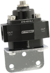 Red Style Reg 1-11 PSI Adjustable Billet 1In 2 Out 3/8 NPT Port AF49-4001BLK - Aeroflow