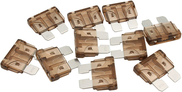 7.5 Amp Standard Blade Fuse Brown Colour 10 Pack AF49-4006 - Aeroflow