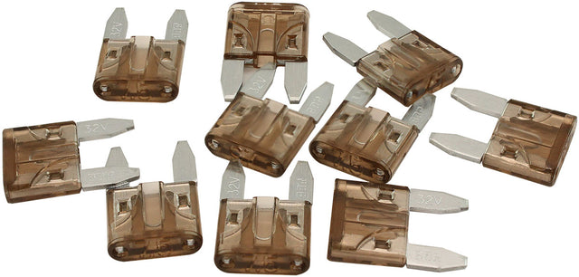 7.5 Amp Mini Blade Fuse Brown Body Colour 10 Pack AF49-4017 - Aeroflow