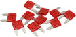10 Amp Mini Blade Fuse Red Body Colour 10 Pack AF49-4018 - Aeroflow