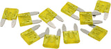20 Amp Mini Blade Fuse Yellow Body Colour 10 Pack AF49-4020 - Aeroflow
