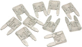 25 Amp Mini Blade Fuse Clear Body Colour 10 Pack AF49-4021 - Aeroflow