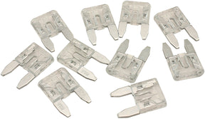 25 Amp Mini Blade Fuse Clear Body Colour 10 Pack AF49-4021 - Aeroflow