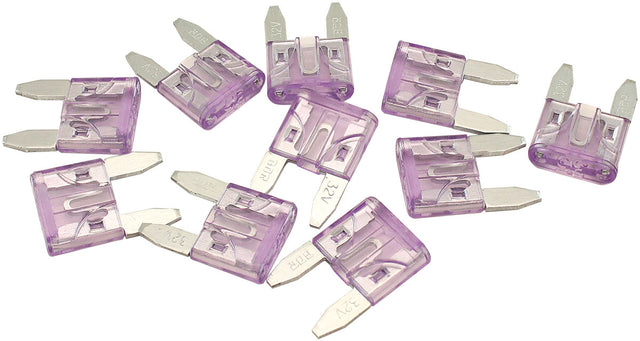 35 Amp Mini Blade Fuse Purple Body Colour 10 Pack AF49-4023 - Aeroflow