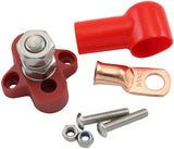 Single Post M10 Electrical Red Distribution Block Pos Stud AF49-4067R - Aeroflow