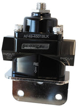 Bypass Reg 4.5-9 PSI Adjustabl -8 ORB Ports Bottom Return AF49-4501BLK - Aeroflow