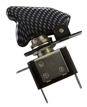 Carbon Fibre Led Missile Switch Led Activated When On AF49-5020 - Aeroflow