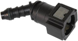Push On 5/16" EFI Fitting To 5/16" / 7.94mm Barb 45 Degree AF49-7001 - Aeroflow