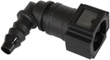 Push On 5/16" EFI Fitting To 5/16" / 7.94mm Barb 90 Degree AF49-7002 - Aeroflow