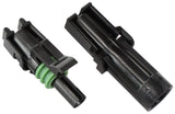 Weatherpack 1 Pin Connector Male/Female, Pins & Seals AF49-8501 - Aeroflow
