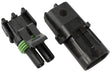 Weatherpack 2 Pin Connector Male/Female, Pins & Seals AF49-8502 - Aeroflow