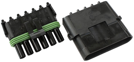 Weatherpack 6 Pin Connector Male/Female, Pins & Seals AF49-8506 - Aeroflow