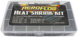Black Heat Shrink Kit 61 Pieces 2:1 Ratio 4-25mm AF49-8990BLK - Aeroflow