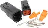 Weathertight Dtm 4 Pin Black Connector Kit Deutsch Dtm Styl AF49-9104 - Aeroflow