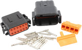 Weathertight Dtm 12 Pin Black Connector Kit Deutsch Dtm Styl AF49-9112 - Aeroflow