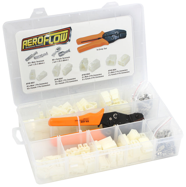 Electrical Connector Kit Automotive Spade Style AF49-9550-KIT - Aeroflow