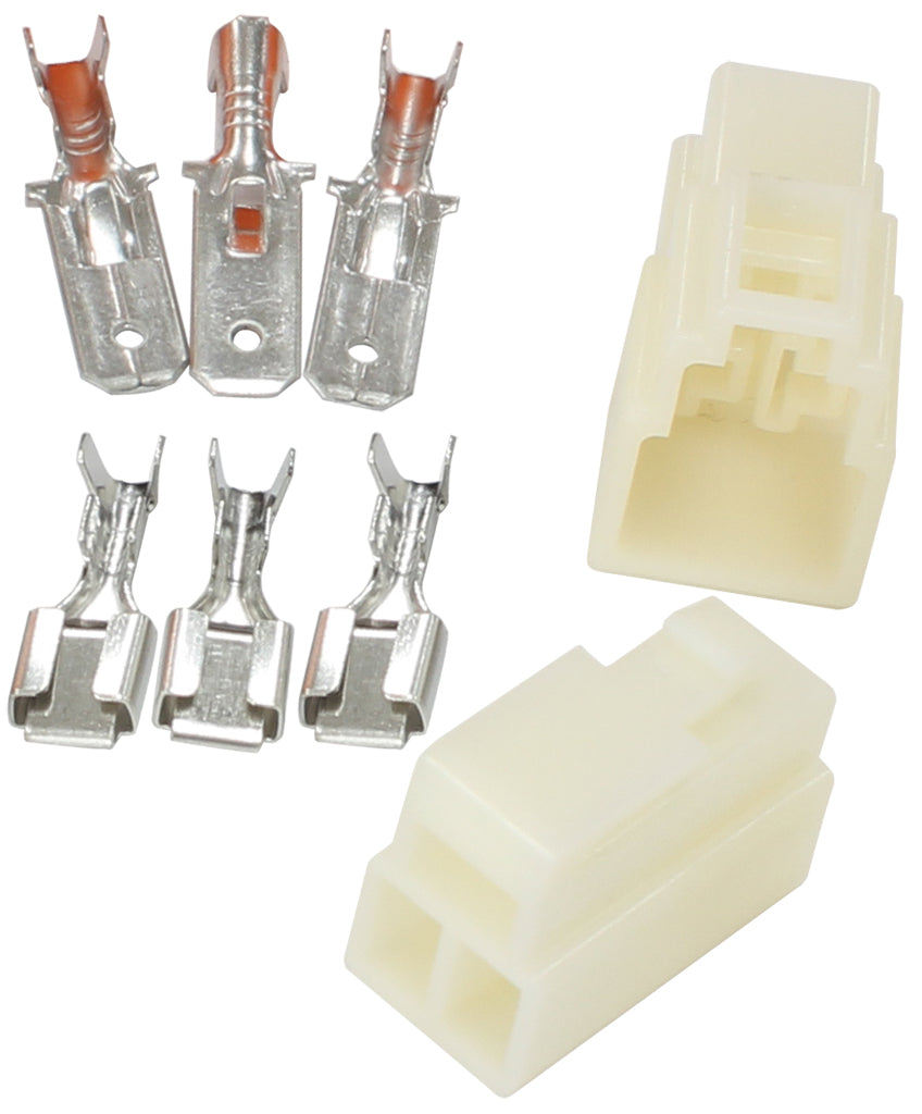 3 Pin Electrical Connector Automotive Spade Style AF49-9553 - Aeroflow