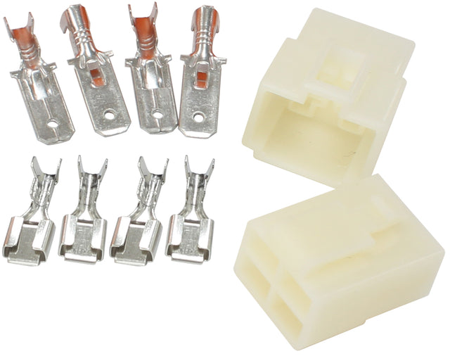 4 Pin Electrical Connector Automotive Spade Style AF49-9554 - Aeroflow