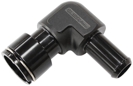 LSA S/Charger Water Fitting 90 Deg To 5/8" Barb Clip On F/Mal AF50-1000 - Aeroflow