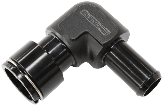 LSA S/Charger Water Fitting 90 Deg To 5/8" Barb Clip On F/Mal AF50-1000 - Aeroflow