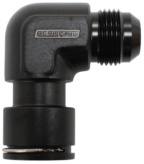 LSA S/Charger Water Fitting 90 Deg To -10AN Clip On F/Mal AF50-1010 - Aeroflow