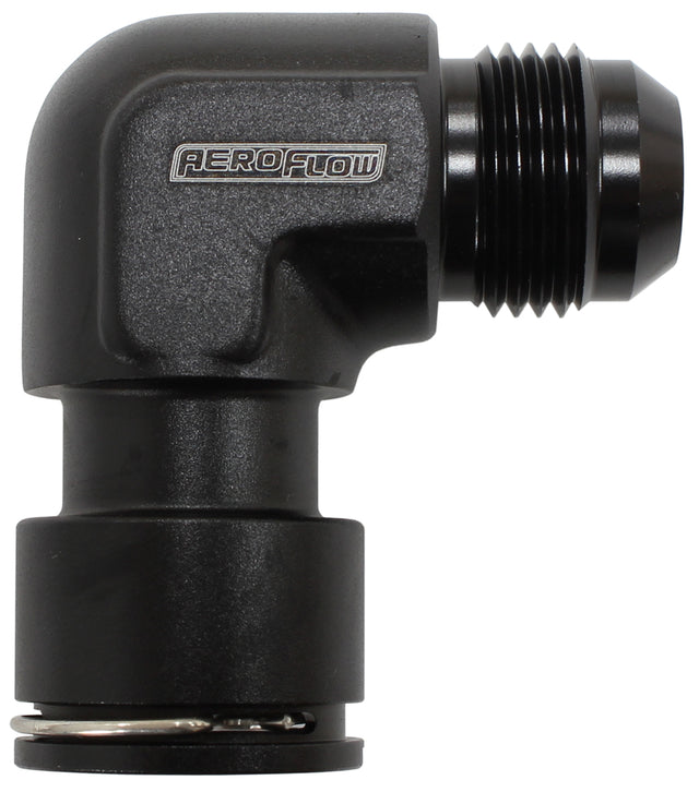 LSA S/Charger Water Fitting 90 Deg To -10AN Clip On F/Mal AF50-1010 - Aeroflow