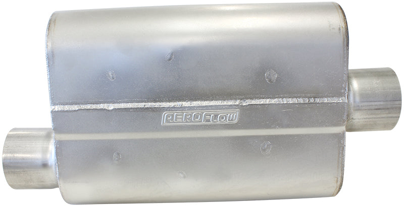3" Offset / Center Muffler 13" LENGTH, 10" WIDTH, 4-1/4" H AF5001-300 - Aeroflow