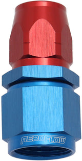 Stepped Straight End -6 Hose To -8AN Reducer Hose End Blue AF501-06-08 - Aeroflow