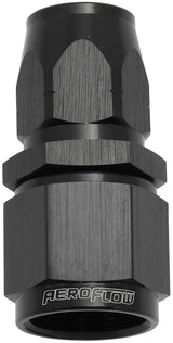 Stepped Straight End -6 Hose To -8AN Reducer Hose End Black AF501-06-08BLK - Aeroflow