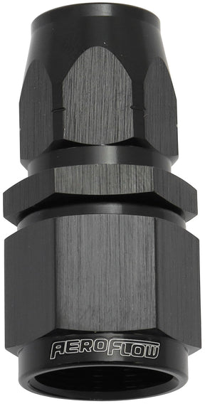 Stepped Straight End -6 Hose To -8AN Reducer Hose End Black AF501-06-08BLK - Aeroflow