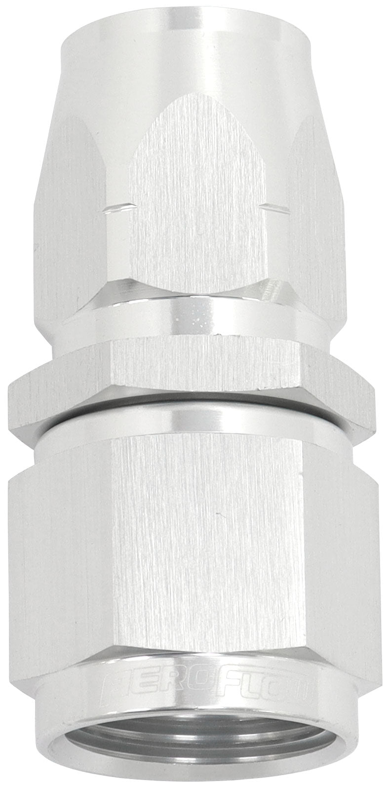 Stepped Straight End -8 Hose To -10AN Reducer Hose End Silv AF501-08-10S - Aeroflow