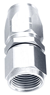 Alloy Straight Hose End -8AN Silver Cutter Swivel Nut AF501-08S - Aeroflow