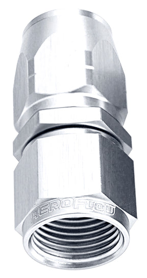 Alloy Straight Hose End -10AN Silver Cutter Style Swivel Nut AF501-10S - Aeroflow