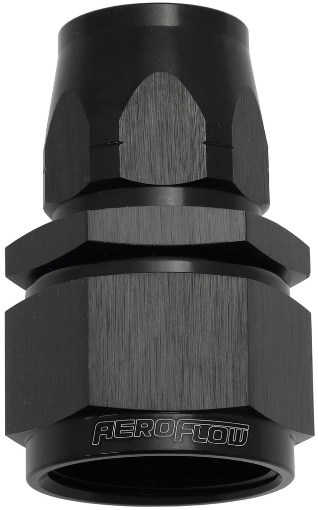 Stepped Straight End -12 Hose To -16AN Reducer Hose End Blac AF501-12-16BLK - Aeroflow