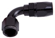 Alloy 90 Deg Hose End -20AN Black Cutter Style Full Swivel AF503-20BLK - Aeroflow
