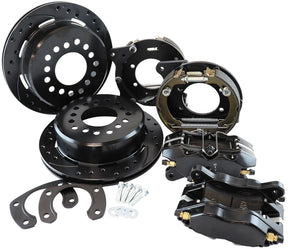 Ford 9" Rear Disc Brake Kit Universal Black 12.19" Rotor AF5070-1000 - Aeroflow