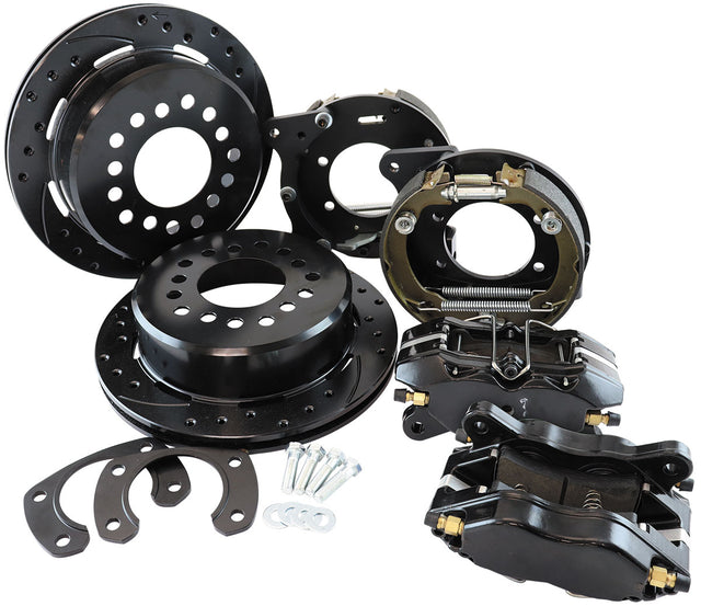 Ford 9" Rear Disc Brake Kit Universal Black 12.19" Rotor AF5070-1000 - Aeroflow
