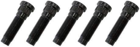 1/2" Wheel Studs 5pk .610" Knurl - 19/32 Hole Disc / Drum AF5071-1001 - Aeroflow