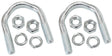 Forged U-Bolts Pair Suits 1-1/8" Cap AF5074-1006 - Aeroflow