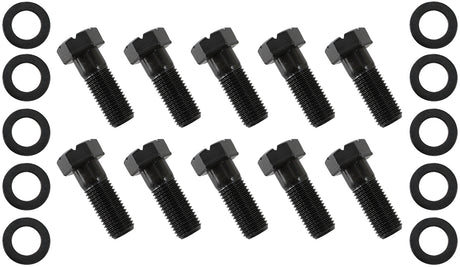 Ford 9" Ring Gear Bolt Set 1.2" UHL 1.49" OAL 10 Pack AF5075-1010 - Aeroflow