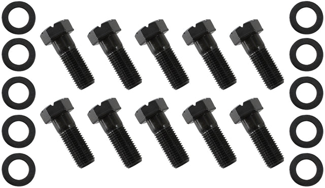 Ford 9" Ring Gear Bolt Set 1.2" UHL 1.49" OAL 10 Pack AF5075-1010 - Aeroflow