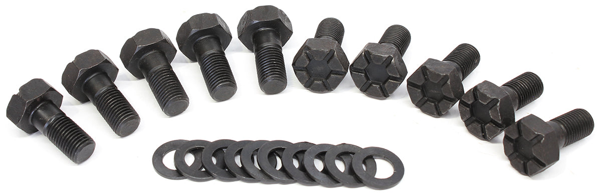 Ford 9" Ring Gear Bolt Set 1.070" UHL 10 Pack AF5075-1011 - Aeroflow