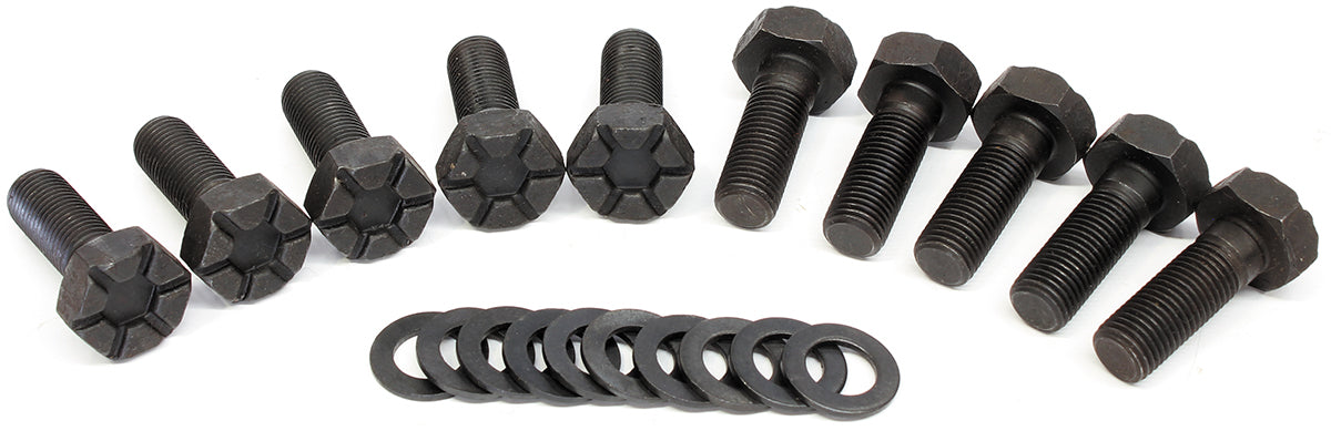 Ford 9" Ring Gear Bolt Set 1.125" UHL 10 Pack AF5075-1012 - Aeroflow