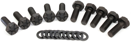 Ford 9" Ring Gear Bolt Set 1.125" UHL 10 Pack AF5075-1012 - Aeroflow