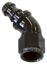 -10AN 45 Deg Full Flow Push Loblack Full Flow Push Lock AF512-10BLK - Aeroflow