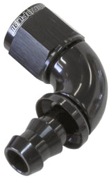 -10AN 90 Deg Full Flow Push Loblack Full Flow Push Lock AF513-10BLK - Aeroflow